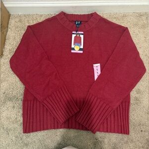 “New” GAP Deep Red Knit Pullover sizeS